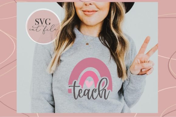 Download Cute Rainbow Teacher Shirt - Premium Resources