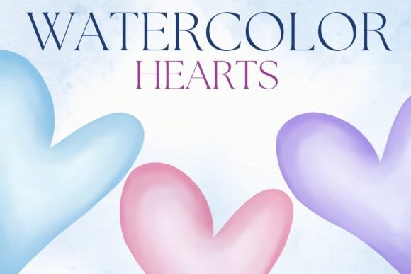 Download Watercolor Hearts - Watercolor Collection
