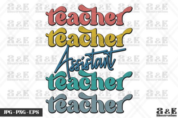 Download Retro Assistant Teacher Rainbow School - Premium Bundle