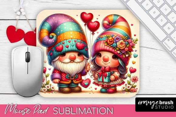 Download Valentine Gnome Sublimation Mouse Pad - Sublimation mouse pad Collection