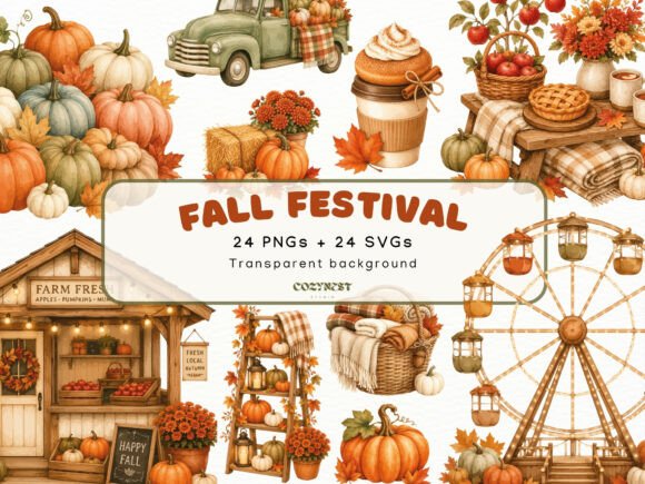 Download Fall Festival Watercolor Cliparts Autumn - Watercolor Collection