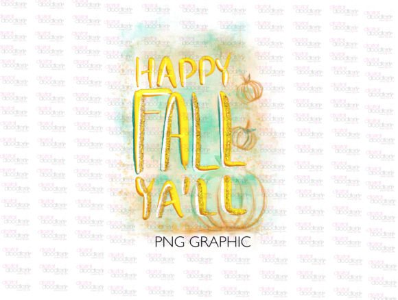 Download Happy Fall Y'all Watercolor Graphic - Watercolor Collection