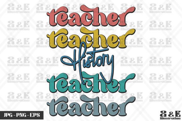 Download Retro History Teacher Rainbow School - Premium Bundle