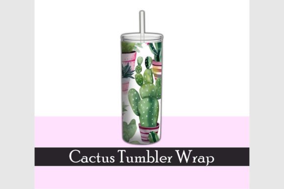 Download Cactus Watercolor Tumbler Wrap - Watercolor Collection