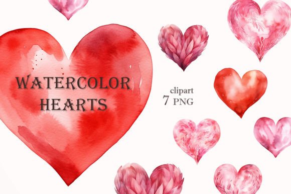 Download Watercolor Hearts - Watercolor Collection