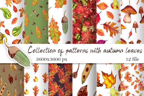 Download Watercolor Autumn Digital Paper - Watercolor Collection
