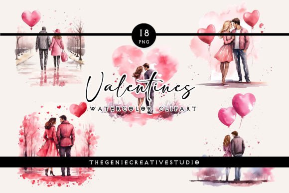 Download Watercolor Valentines PNG Clipart - Watercolor Collection