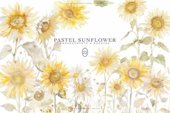 Download Watercolor Sunflowers Clipart Collection - Watercolor Collection