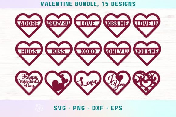 Download Valentine Svg Bundle, Valentine Hearts - Valentine hearts Collection