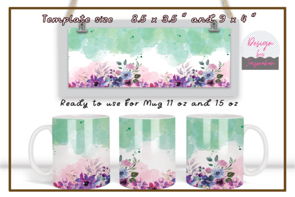 Download Watercolor Floral Sublimation Coffee Mug - Watercolor Collection