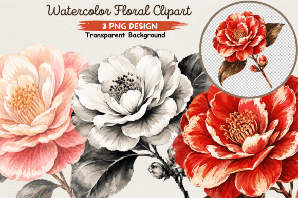 Download Watercolor Floral Clipart PNG,Elegant - Watercolor Collection